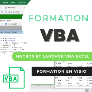 Formation Macros & VBA - 100% en visioconférence - 18 heures
